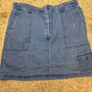 White Stag Blue Denim Jean Skort